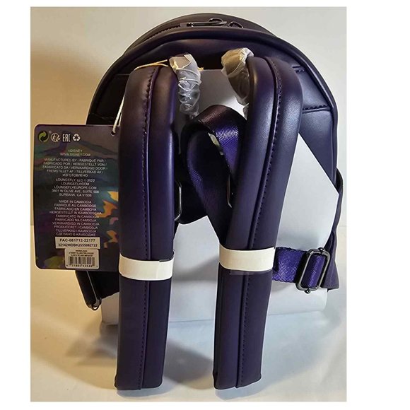 Loungefly Disney Villains Triple Pocket GLOW IN THE DARK Mini Backpack NWT main image 5